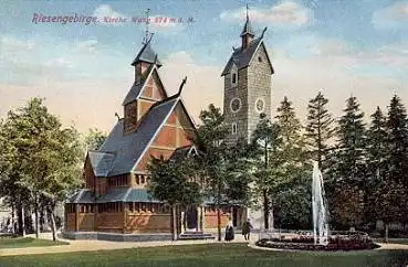 Brückenberg Kirche Wang Schlesien * ca. 1910