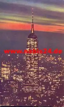 New York City Empire State Building at Night, o 8.10.1964