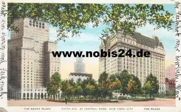 New York City The Savoy Plaza, o 26.9.1939