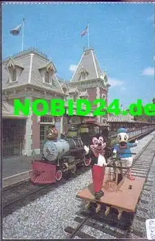 Disneyland Florida Train Station Mickey and Donald Duck *ca.1970