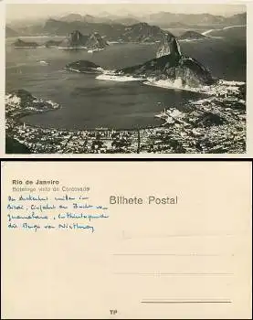 Brasilien Rio de Janeiro Botafogo visto do Corcovado *ca.1930