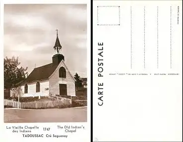 Kanada Tadoussac The old Indians Chapel *ca.1950