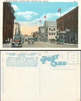 Kanada Windsor Ontario Ouellette avenue looking north * ca.1930