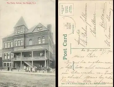 New Jersey Sea Bright, N.J. The public School, o 5.1.1921