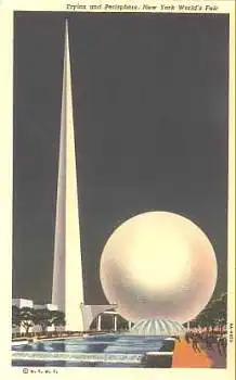 New York City Trylon and Perisphere New York Wolds Fair  *ca. 1939