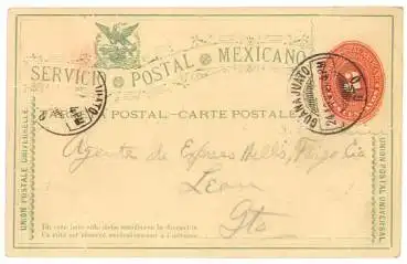 Mexico Ganzsache o 24.8.1894