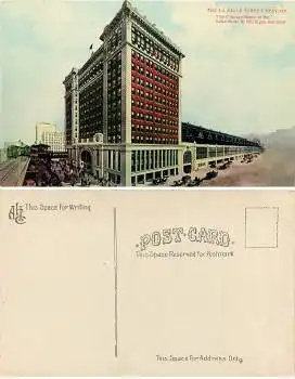 Illinios Chicago La Salle Street Station *ca.1910