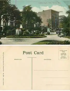 Michigan Detroit Capitol Square Park *ca.1910