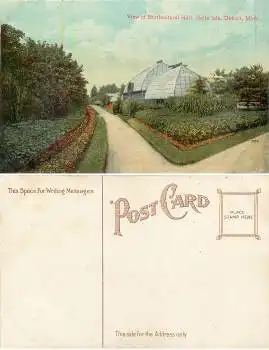 Michigan Detroit Belle Isle Horticultural Hall *ca.1910