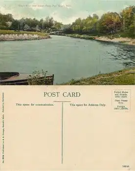 Michigan Port Huron Black River near Beach Farm *ca.1910