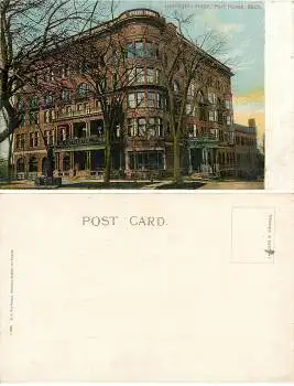 Michigan Port Huron Harrington Hotel  Glimmerkarte *ca.1910