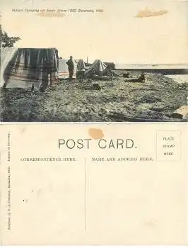 Michigan Escanaba Indians Camping on South Shore 1880  *ca.1910