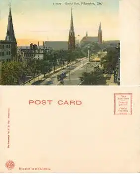 Wisconsin Milwaukee Grand Ave. *ca.1910