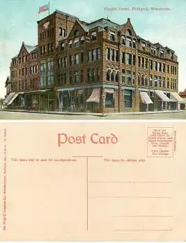 Wisconsin Ashland Knight Hotel *ca.1910