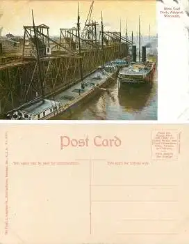 Wisconsin Ashland Riess Coal Dock *ca.1910