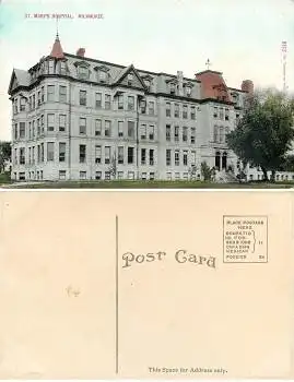 Wisconsin Milwaukee St. Marys Hospital *ca.1910