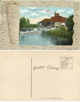 Wisconsin Milwaukee Washington Park Boat House *ca.1910