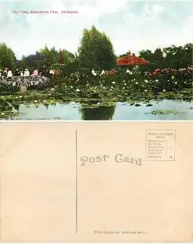 Wisconsin Milwaukee Washington Park Lily Pond *ca.1910