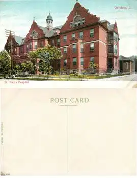 Ohio Cleveland St. Alexis Hospital *ca.1910