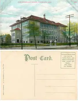 Ohio Cleveland Case Woodland School *ca.1910