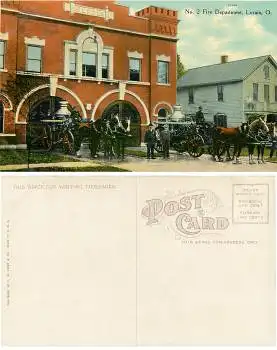 Ohio Lorain Fire Department Feuerwehr *1910