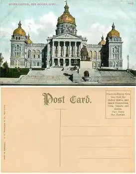 Des Moines Iowa  State Capitol *ca.1910