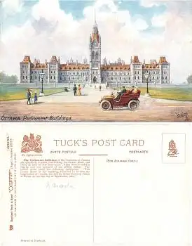 Ottawa Parliament Buildings Tucks oilette2577 *ca.1910