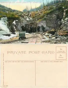 Fort William Ont. Constructing the Loch Lomond Tunnel (Feldbahn) *ca.1910