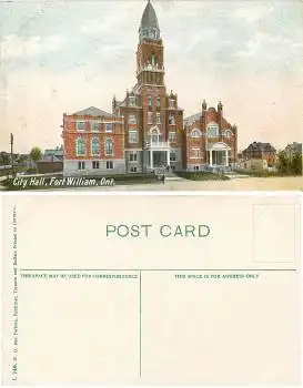 Fort William Ont. City Hall *ca.1910