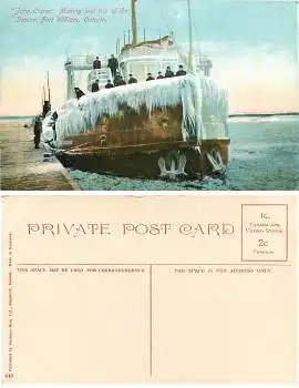 Fort William Ont. Ice Breaker "John Crerar" *ca.1910
