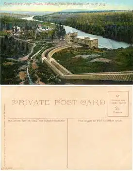 Fort William Ont. Kaministikwia Power Station Kahabeka Falls *ca.1910