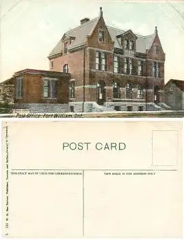 Fort William Ont. Post Office *ca.1910