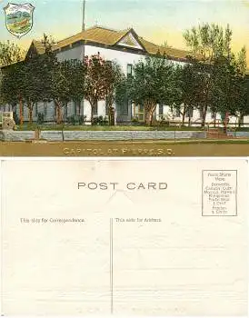 AT Pierre South Dakota Capitol Goldschnittpräge AK *ca.1910