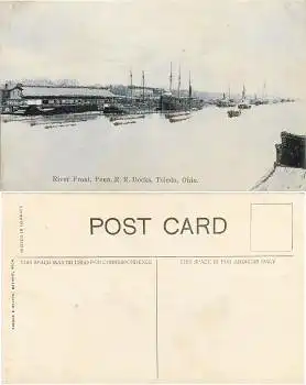 Ohio Toledo Penn. R.R. Docks Glimmerkarte *ca.1910