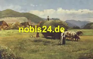 Landwirtschaft im Schwarzwald Künstlerkarte o 16.7.1938