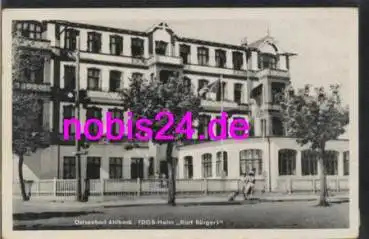 17419 Ahlbeck FDGB Heim Kurt Bürger o 9.7.1955