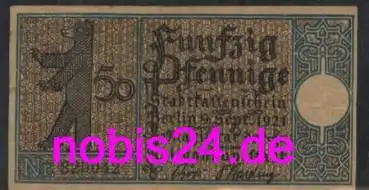 Zehlendorf Berlin Notgeld Bezirk 10 50 Pfennige um 1921