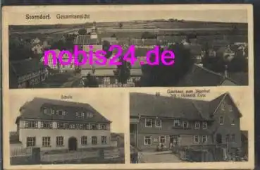 36318 Storndorf Schule Gasthaus Jägerhof o ca.1920