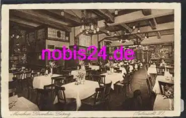 Leipzig Gasthaus Münchner Löwenbräu Innenansicht o 1932