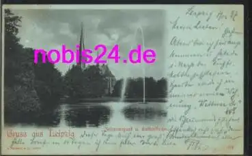 Leipzig Johannapark Mondscheinkarte o 7.12.1897