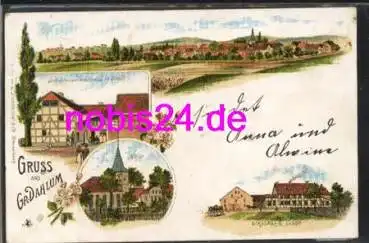 38170 Gross Dahlum Kreis Wolfenbüttel Litho o ca.1900