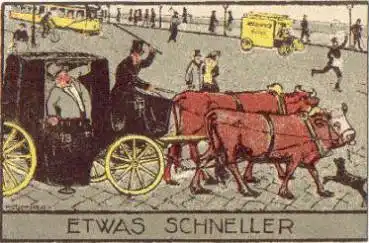 Ochsenkutsche Kuenstlerkarte P. Zückner * ca. 1920