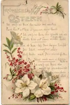 Ostern Blumen Kuenstlerkarte A. Höchstädt  o 31.3.1900