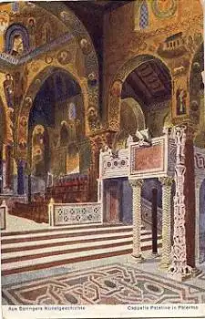 Palermo Cappella Palatina Künstlerkarte *ca. 1930