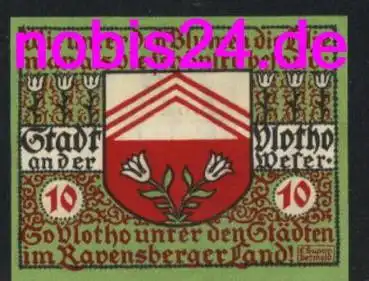 32602 Vlotho Notgeld 10 Pfennige um 1921