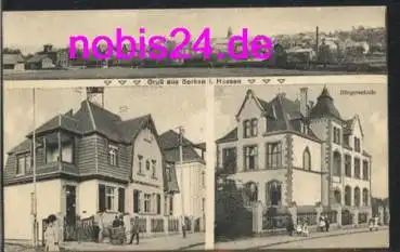 34532 Borken Hessen Postamt Schule o 14.8.1916