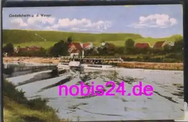 34399 Oedelsheim Weser Dampfschiff  o ca.1925