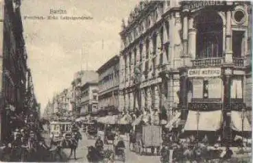 Berlin Friedrich- Ecke Leipzigerstrasse Omnibus o 21.11.1905