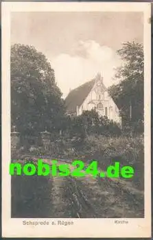 18569 Schaprode Rügen Kirche *ca. 1920