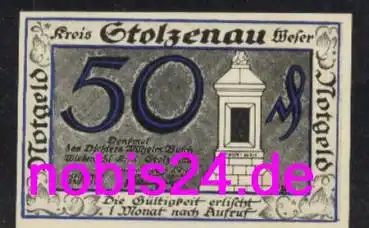 31592 Stolzenau Notgeld 50 Pfennige 1921